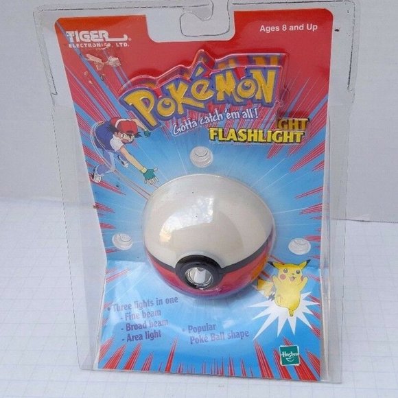 NEW Pokemon Deluxe Poke Ball Flashlight Tiger 2000 Model 89-222 1998 Nintendo 90 - Picture 1 of 13